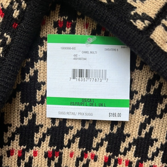 NWT Anne Klein Houndstooth Sweater Cardigan.  SzLG - Picture 12 of 16